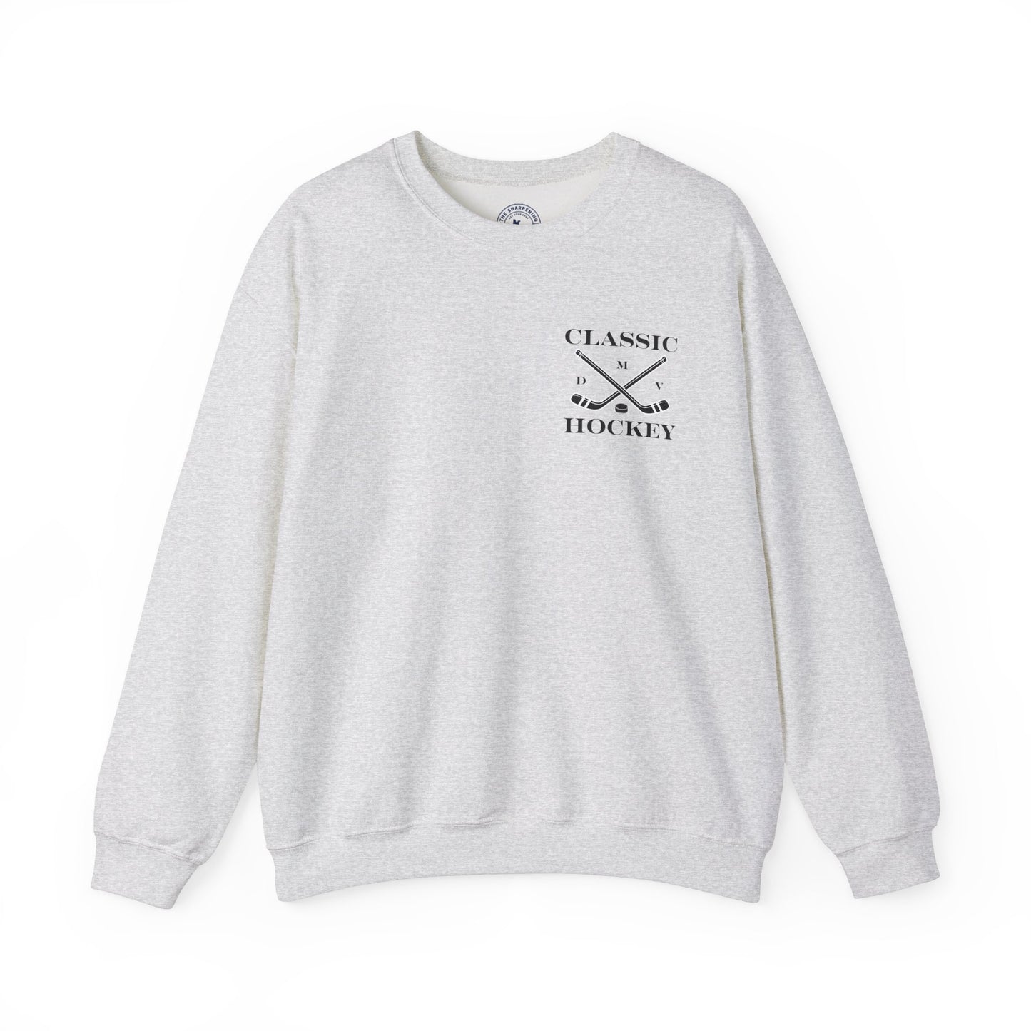 DMV Classic Hockey Sweatshirt with Bow Design - Unisex Crewneck