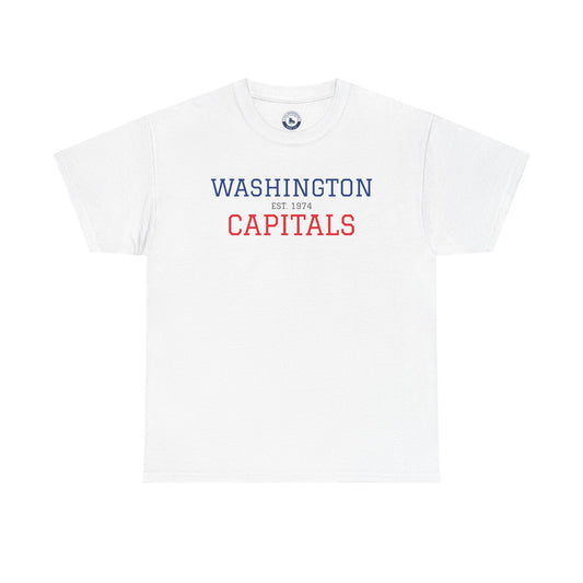 Washington Capitals Unisex Heavy Cotton Tee, Sports Fan Shirt, Hockey Tee, Gift for Him/Her, Casual Wear