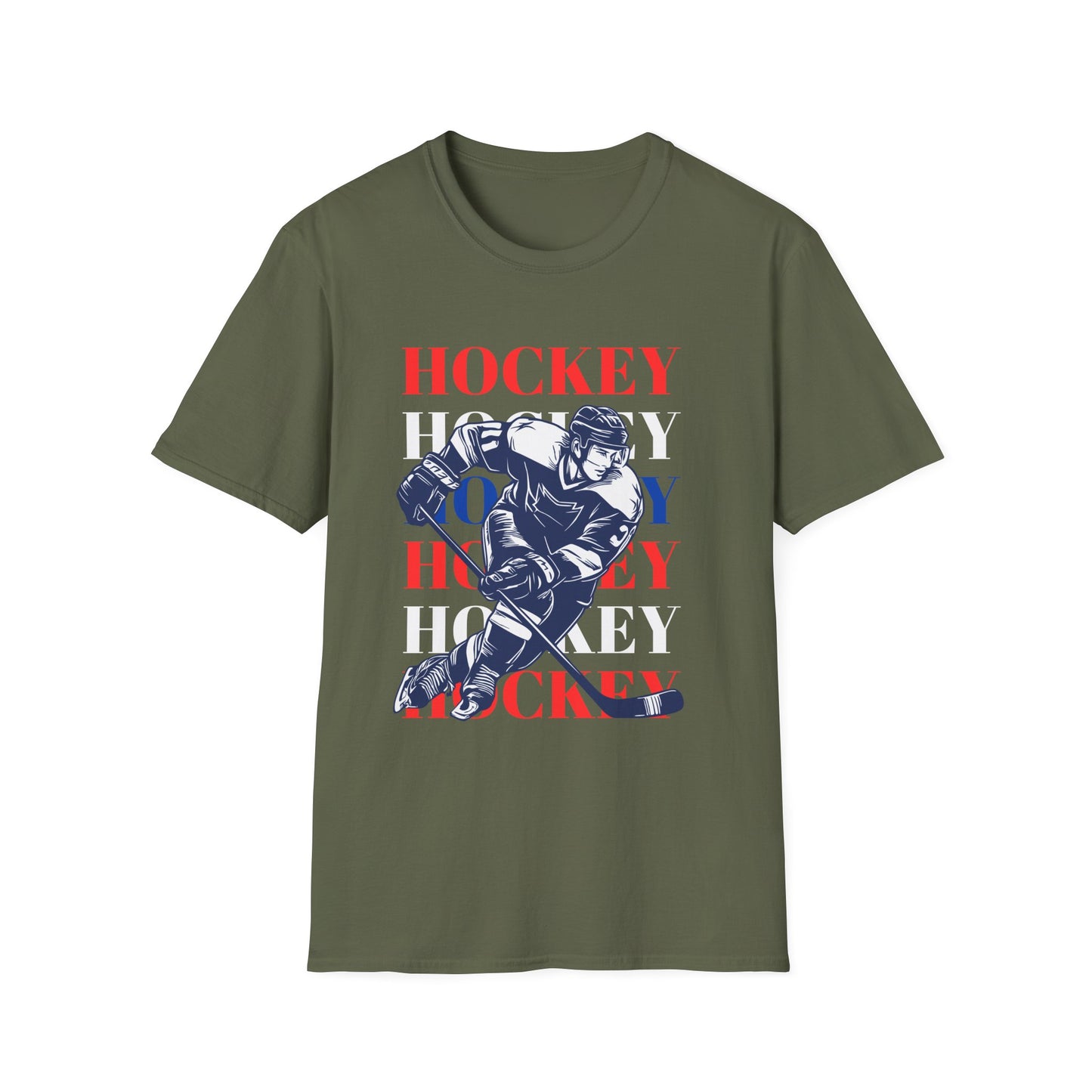 Hockey Hockey Hockey Soft Style T-Shirt - The Sharpening Dude