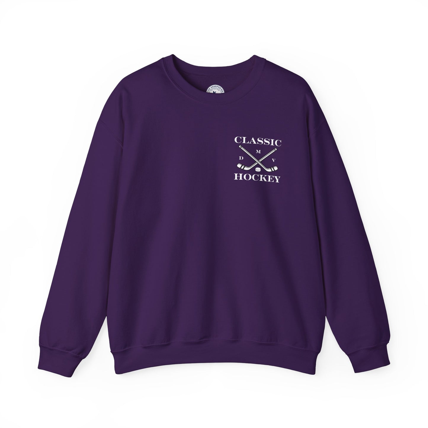 DMV Classic Hockey Sweatshirt with Bow Design - Unisex Crewneck