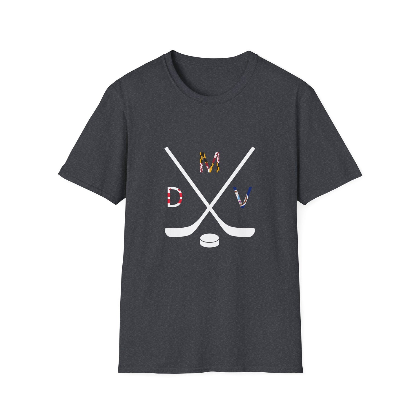DMV Logo Hockey Unisex Softstyle T-Shirt - Perfect Gift for Sports Fans