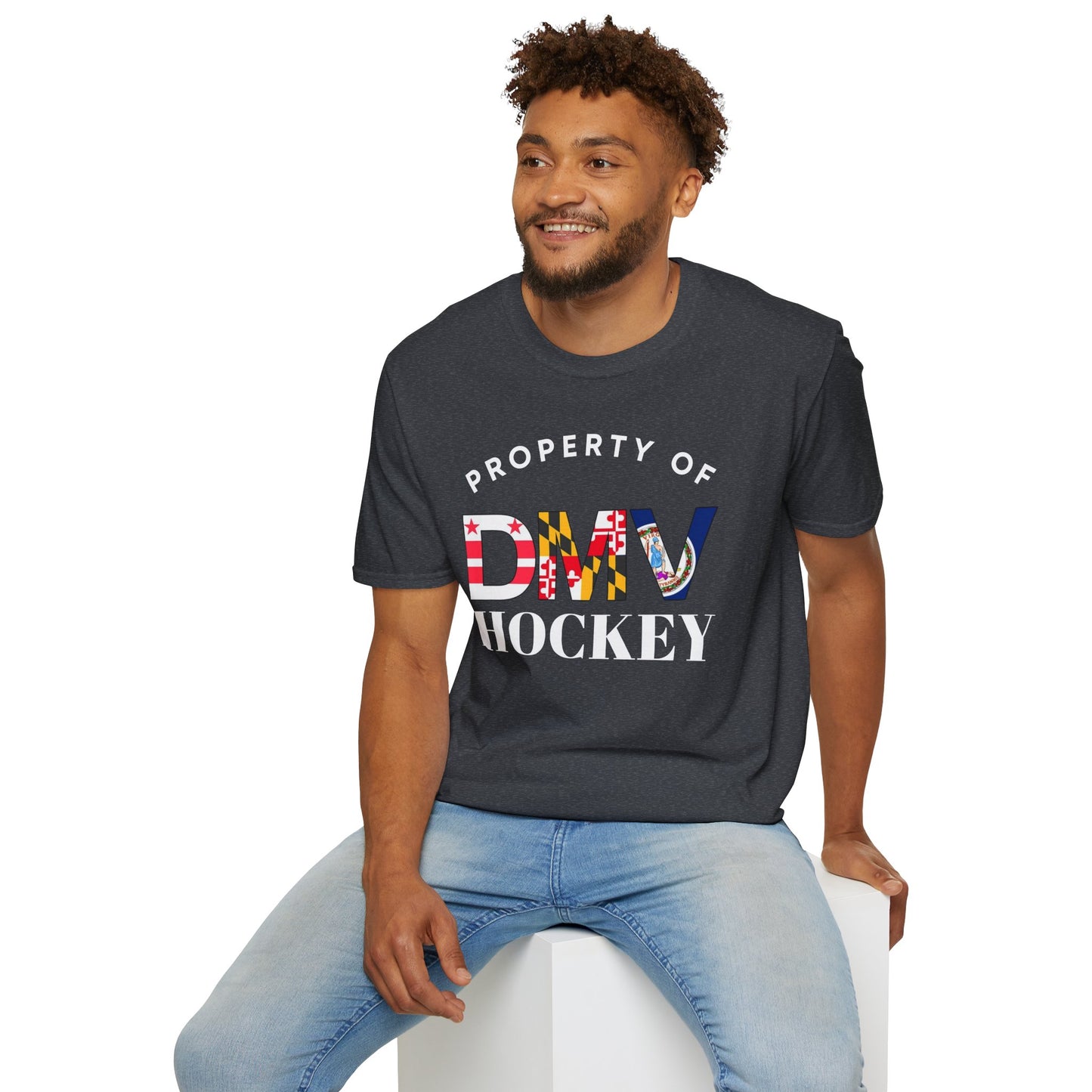 Property of DMV Hockey Unisex Softstyle T-Shirt - Perfect for Fans and Players