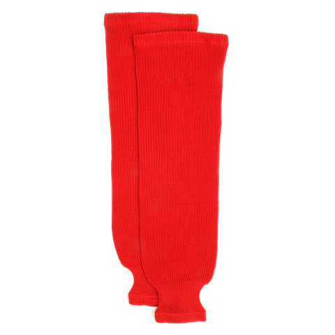 Red Knit Hockey Practice Socks