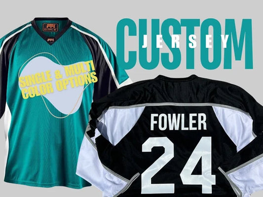 Full Jersey Customization – HTV Logo + Name + Number (Applied Add-On)