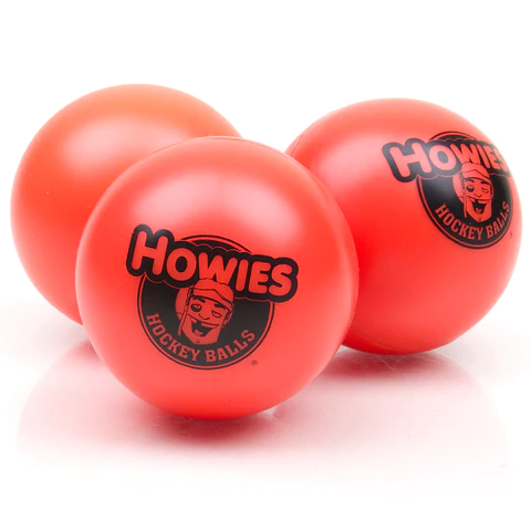 Howies Low Bounce Street Hockey Balls – 1.9 oz | Red
