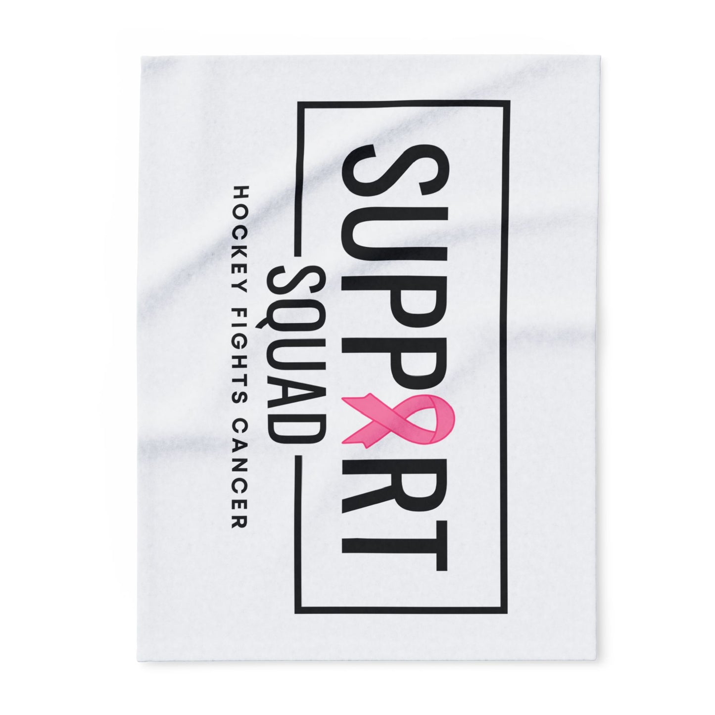 Support Squad Fleece Blanket - Hockey Fights Cancer Awareness