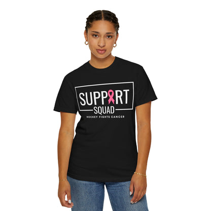 Support Squad Unisex Garment-Dyed T-Shirt - Hockey Fights Cancer