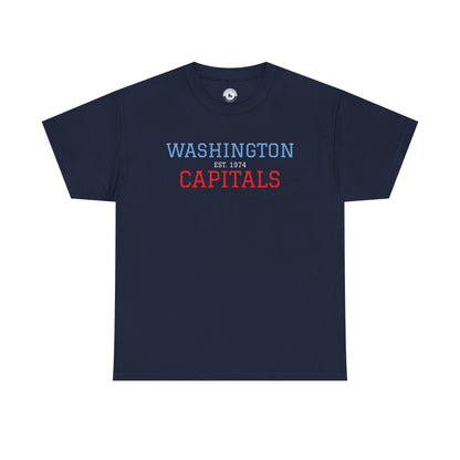 Washington Capitals Unisex Heavy Cotton Tee, Sports Fan Shirt, Hockey Tee, Gift for Him/Her, Casual Wear