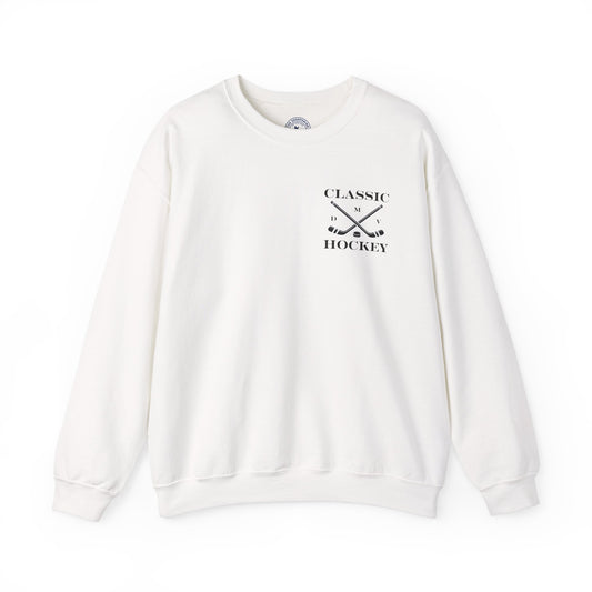 DMV Classic Hockey Sweatshirt with Bow Design - Unisex Crewneck