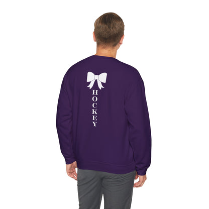 DMV Classic Hockey Sweatshirt with Bow Design - Unisex Crewneck