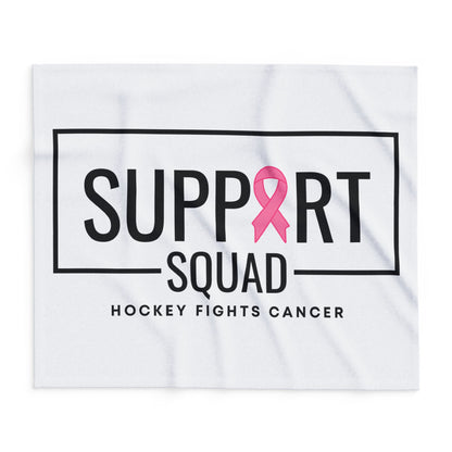 Support Squad Fleece Blanket - Hockey Fights Cancer Awareness