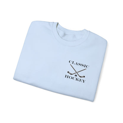 Classic Hockey Crewneck Sweatshirt, Cozy Sweatshirt for Hockey Fans, Birthday Gift, Sports Apparel, Unisex Sweatshirt