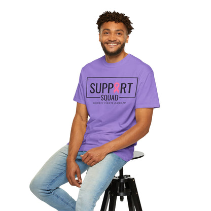 Support Squad Unisex Garment-Dyed T-Shirt - Hockey Fights Cancer
