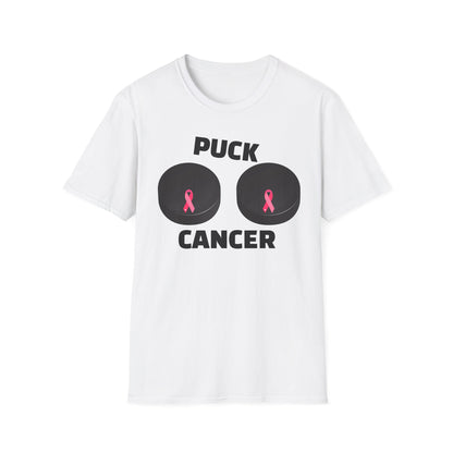 Puck Cancer T-Shirt, Unisex Cancer Awareness Shirt, Support Breast Cancer, Gift for Sports Fans