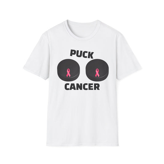 Puck Cancer T-Shirt, Unisex Cancer Awareness Shirt, Support Breast Cancer, Gift for Sports Fans