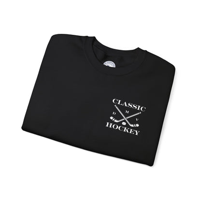 DMV Classic Hockey Sweatshirt with Bow Design - Unisex Crewneck