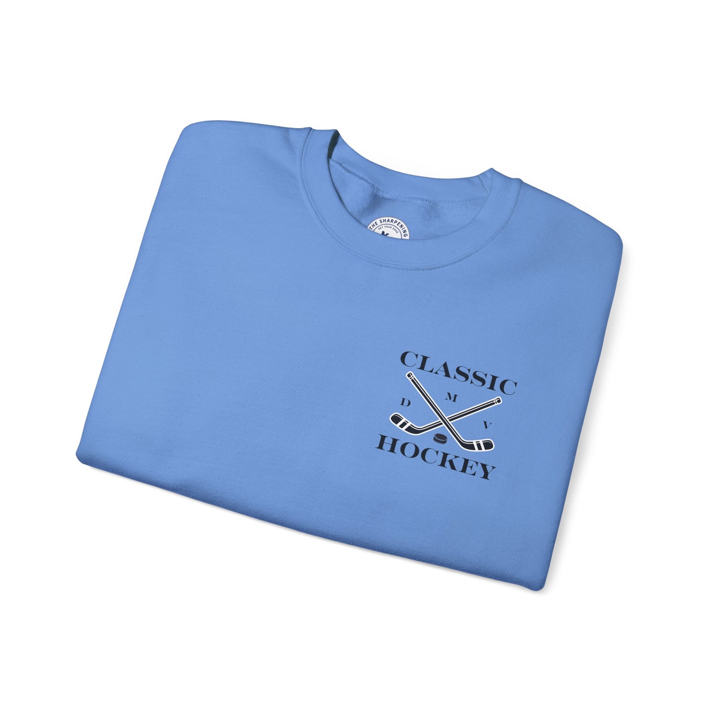 DMV Classic Hockey Sweatshirt with Bow Design - Unisex Crewneck