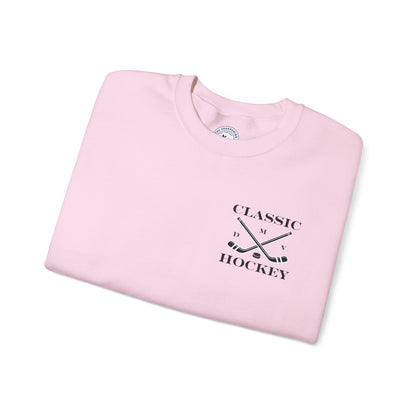 DMV Classic Hockey Sweatshirt with Bow Design - Unisex Crewneck