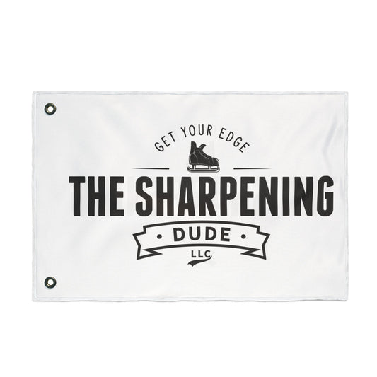 The Sharpening Dude Flag - Double-Sided Outdoor Flag