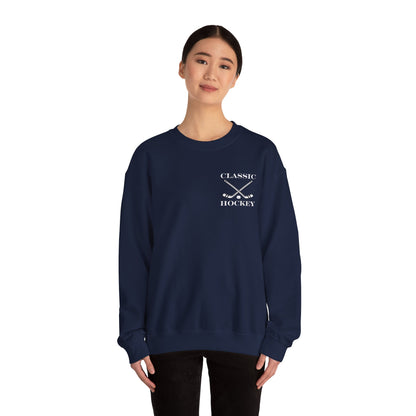 Classic Hockey Crewneck Sweatshirt, Cozy Sweatshirt for Hockey Fans, Birthday Gift, Sports Apparel, Unisex Sweatshirt