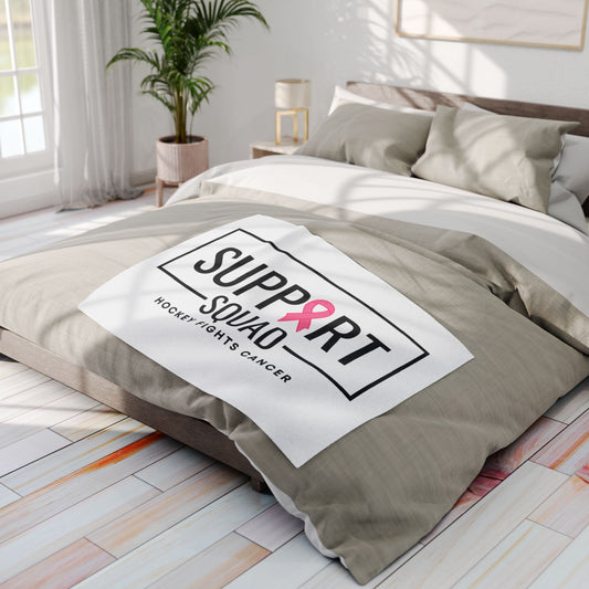 Support Squad Fleece Blanket - Hockey Fights Cancer Awareness