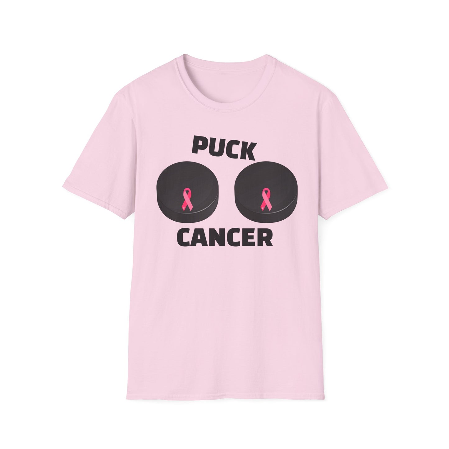 Puck Cancer T-Shirt, Unisex Cancer Awareness Shirt, Support Breast Cancer, Gift for Sports Fans
