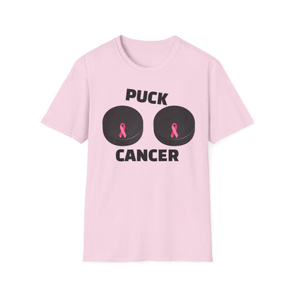Puck Cancer T-Shirt, Unisex Cancer Awareness Shirt, Support Breast Cancer, Gift for Sports Fans
