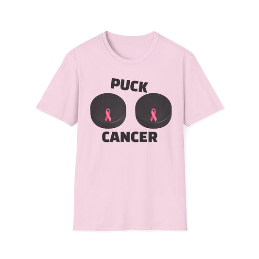 Puck Cancer T-Shirt, Unisex Cancer Awareness Shirt, Support Breast Cancer, Gift for Sports Fans