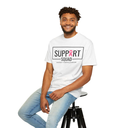 Support Squad Unisex Garment-Dyed T-Shirt - Hockey Fights Cancer