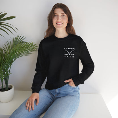Classic Hockey Crewneck Sweatshirt, Cozy Sweatshirt for Hockey Fans, Birthday Gift, Sports Apparel, Unisex Sweatshirt