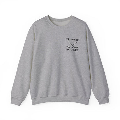 Classic Hockey Crewneck Sweatshirt, Cozy Sweatshirt for Hockey Fans, Birthday Gift, Sports Apparel, Unisex Sweatshirt