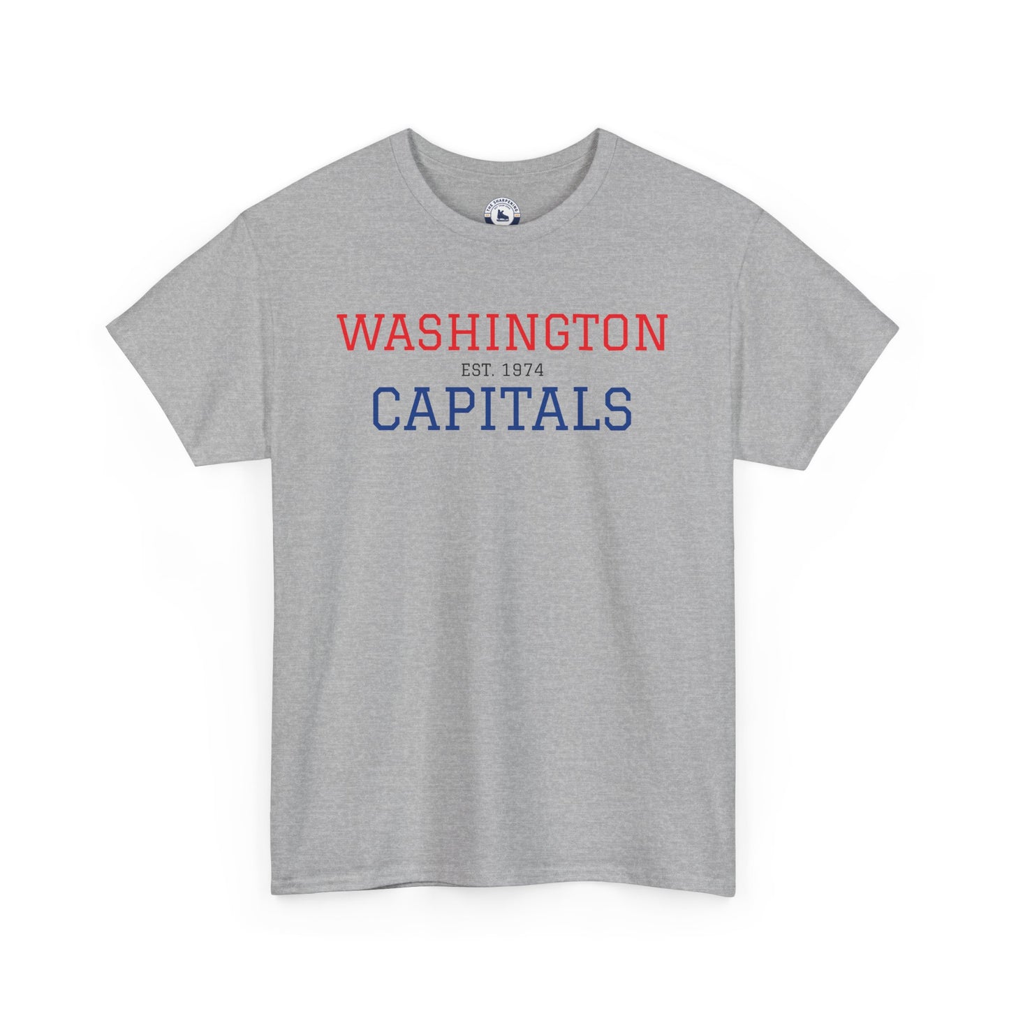 Washington Capitals Unisex Heavy Cotton Tee, Sports Fan Shirt, Hockey Tee, Gift for Him/Her, Casual Wear