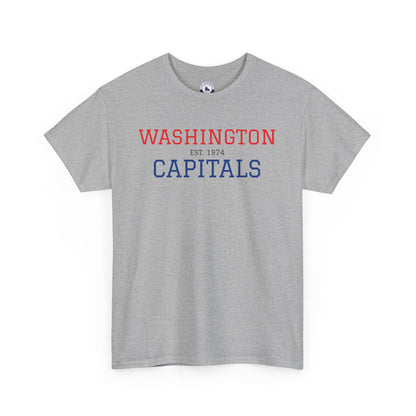 Washington Capitals Unisex Heavy Cotton Tee, Sports Fan Shirt, Hockey Tee, Gift for Him/Her, Casual Wear