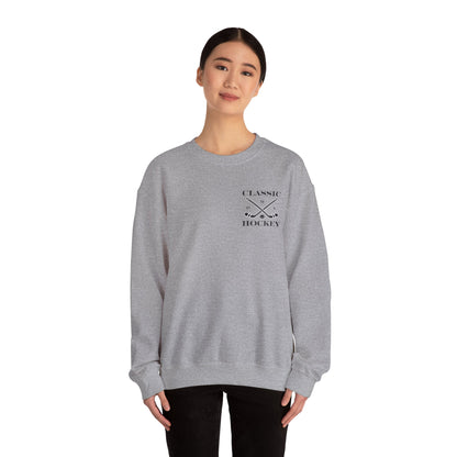 DMV Classic Hockey Sweatshirt with Bow Design - Unisex Crewneck