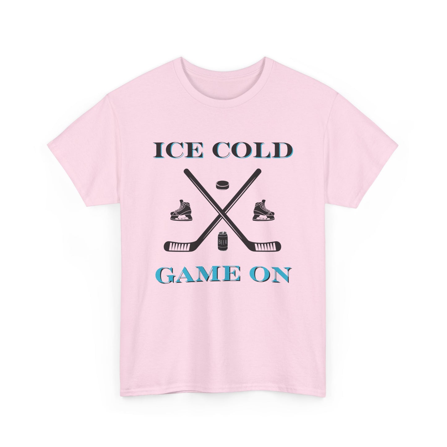Ice Cold Game On Unisex Heavy Cotton Tee - Perfect for Hockey Fans