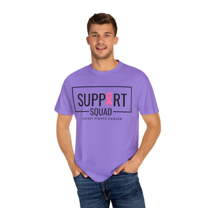Support Squad Unisex Garment-Dyed T-Shirt - Hockey Fights Cancer