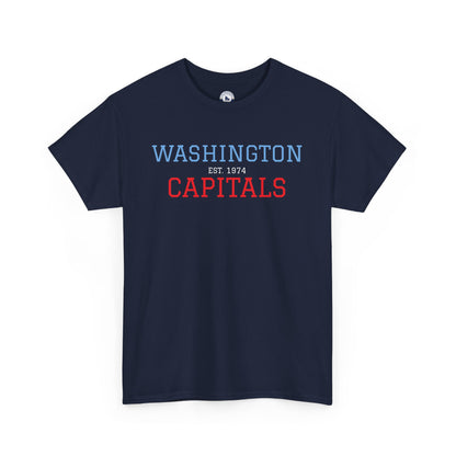Washington Capitals Unisex Heavy Cotton Tee, Sports Fan Shirt, Hockey Tee, Gift for Him/Her, Casual Wear