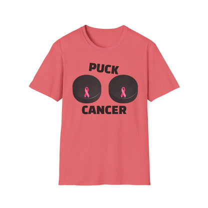 Puck Cancer T-Shirt, Unisex Cancer Awareness Shirt, Support Breast Cancer, Gift for Sports Fans