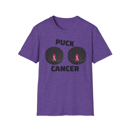 Puck Cancer T-Shirt, Unisex Cancer Awareness Shirt, Support Breast Cancer, Gift for Sports Fans