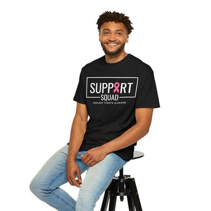 Support Squad Unisex Garment-Dyed T-Shirt - Hockey Fights Cancer