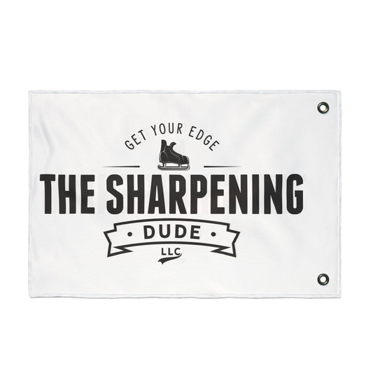 The Sharpening Dude Flag - Double-Sided Outdoor Flag