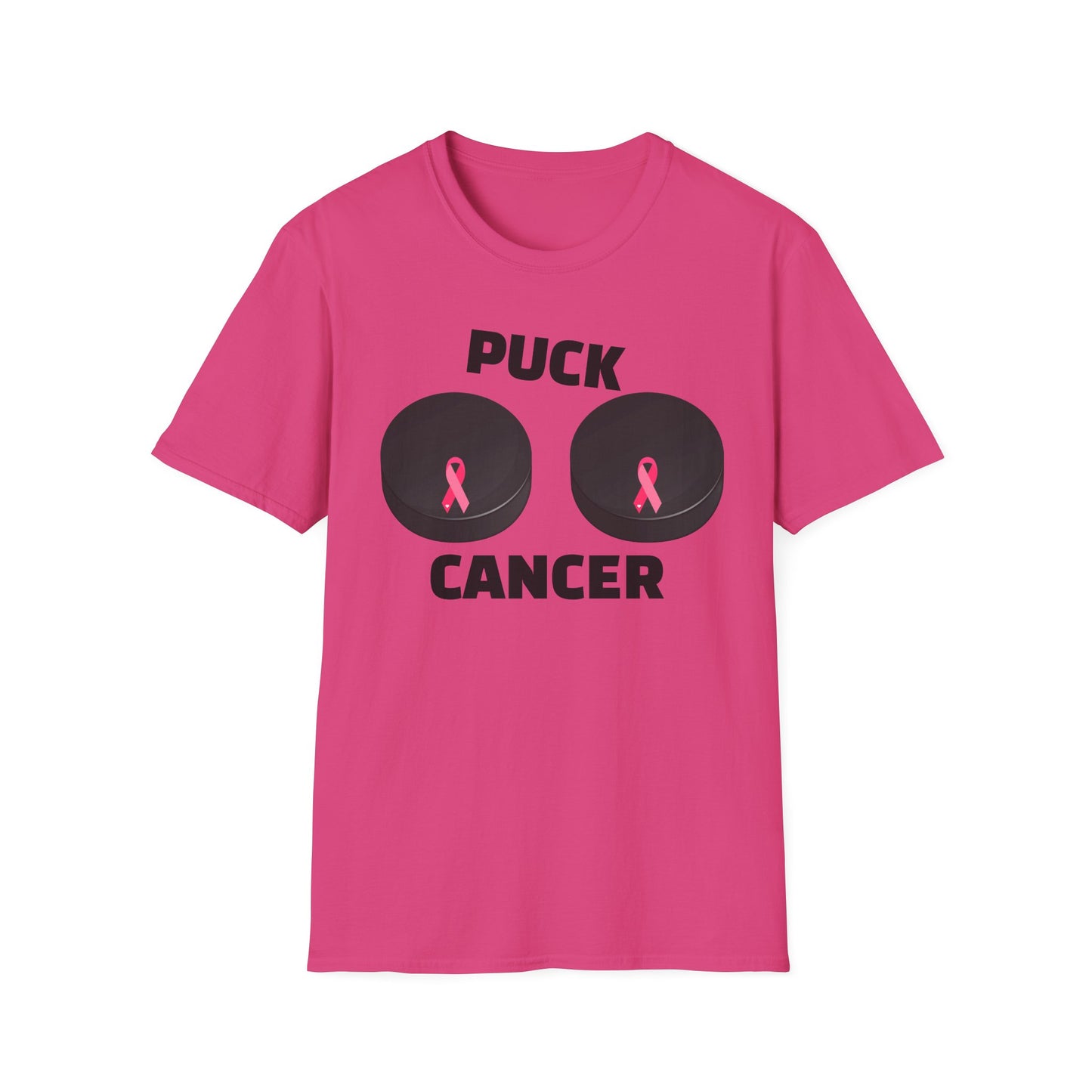 Puck Cancer T-Shirt, Unisex Cancer Awareness Shirt, Support Breast Cancer, Gift for Sports Fans