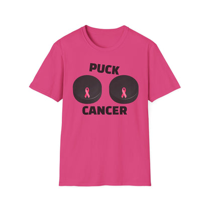 Puck Cancer T-Shirt, Unisex Cancer Awareness Shirt, Support Breast Cancer, Gift for Sports Fans