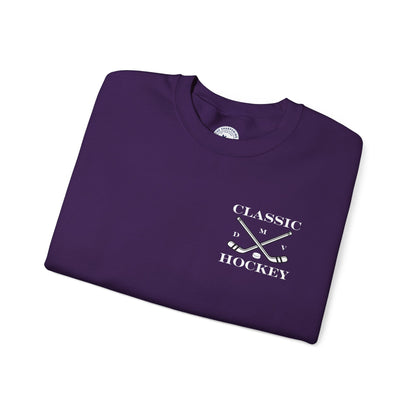 DMV Classic Hockey Sweatshirt with Bow Design - Unisex Crewneck