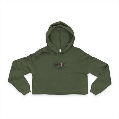 Support Squad Women's Cropped Hoodie, Casual Sweatshirt, Stylish Hoodie
