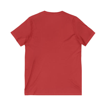 Hockey Girl V-Neck Tee - Unisex Short Sleeve Shirt for Hockey Fans