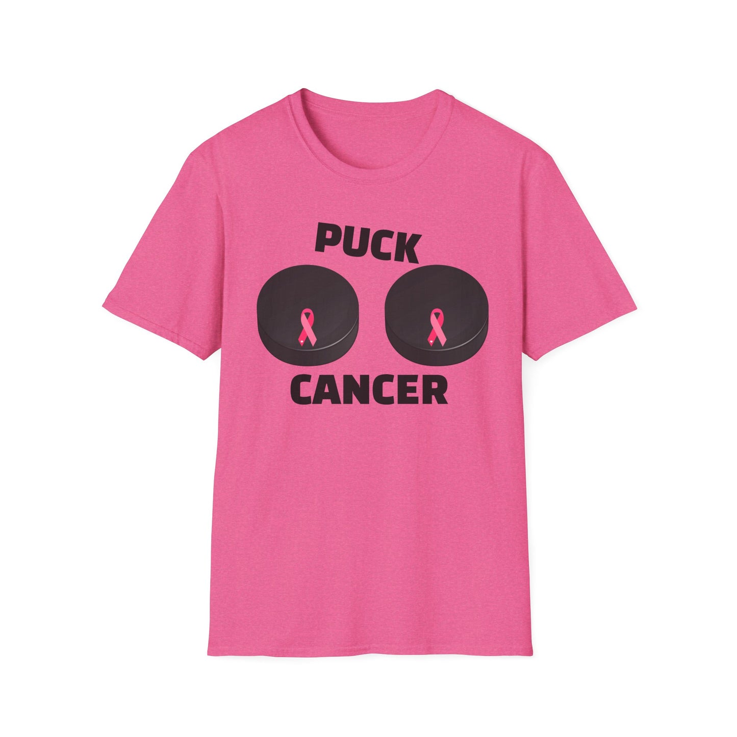 Puck Cancer T-Shirt, Unisex Cancer Awareness Shirt, Support Breast Cancer, Gift for Sports Fans