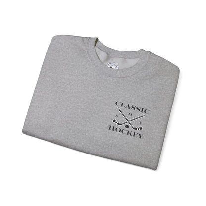 DMV Classic Hockey Sweatshirt with Bow Design - Unisex Crewneck