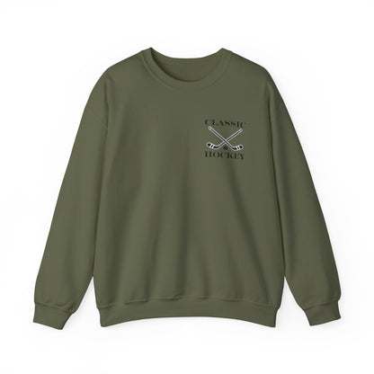 Classic Hockey Crewneck Sweatshirt, Cozy Sweatshirt for Hockey Fans, Birthday Gift, Sports Apparel, Unisex Sweatshirt