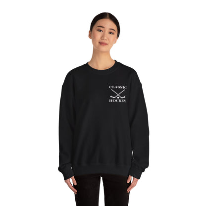 Classic Hockey Crewneck Sweatshirt, Cozy Sweatshirt for Hockey Fans, Birthday Gift, Sports Apparel, Unisex Sweatshirt